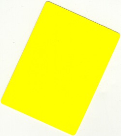 Yellow Blackjack Cut Card