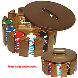 SOLID WOOD POKER CHIP CAROUSEL
