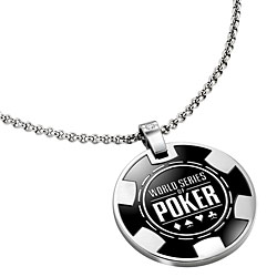 WSOP Stainless Steel Chip Pendant