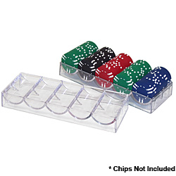 Clear Acrylic Chip Rack/Tray