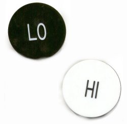 Hi-Lo Dealer Button