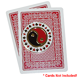 Red and Black Yin Yang Card Cover