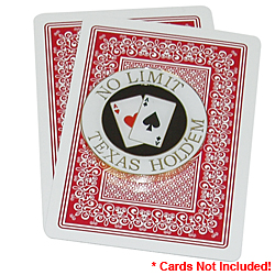 White Border No Limit Texas Hold'em Card Cover
