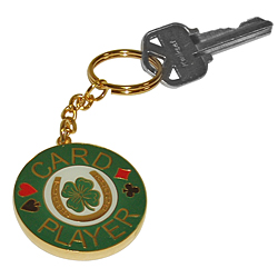 Lucky Card Player Key Chain