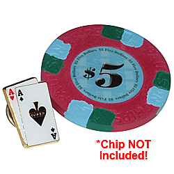 Bullets- Pair of Aces Lapel Pin