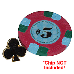 Suited Black Club Lapel Pin