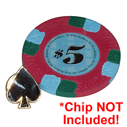Suited Black Spade Lapel Pin