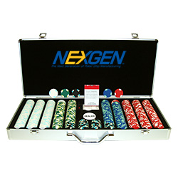 650 River Poker Tour EDGE SPOT NEXGENT Poker Chips w/Alum.