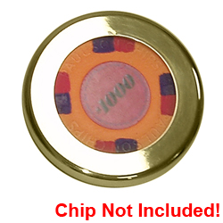Solid Brass Poker Chip Card Cover