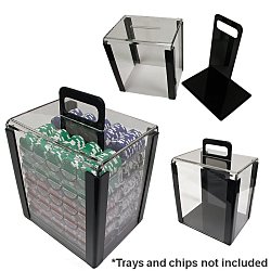 1000 Chip Capacity Clear Carrier
