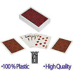KEM Mendhi Bridge Size Playing Cards-Red Deck