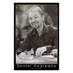 Daniel Negreanu Black and White Poster