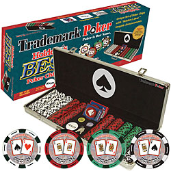 Holdem's BestT 500 CLAY-Filled Poker Chip Set w/Case