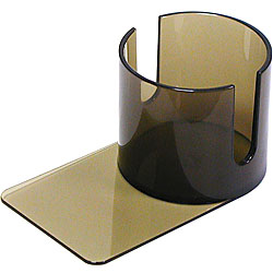 Plastic Cup Holder - Smoke (Slide under) w/Cutouts