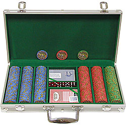 300 Chip Nevada Jacks 10g Set w/Amuminum Case