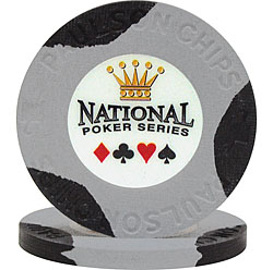 National Poker Series Paulson� Chip - No value Gray