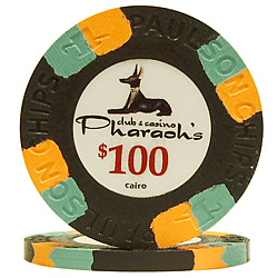 Pharaoh's Club $100 chip