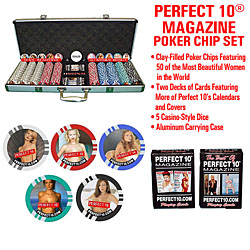 Perfect 10R Deluxe 500 Clay-Filled Poker Chip Set