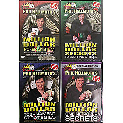 4 DVD Set -Phil Hellmuth's Million Dollar Poker Secrets
