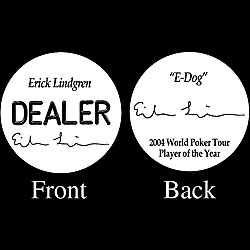 ERICK LINDGREN Professional Collector's Dealer Button