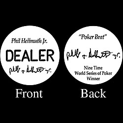 PHIL HELLMUTH JR. Professional Collector's Dealer Button