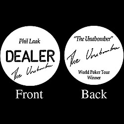 PHIL LAAK Dealer Button - THE UNABOMBER!