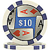11.5g 4 Aces Poker Chip $10