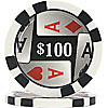 11.5g 4 Aces Poker Chip $100