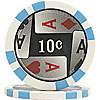 11.5g 4 Aces Poker Chip 10 cents