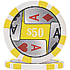 11.5g 4 Aces Poker Chip $50