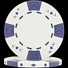 Ace/King Suited 11.5g WHITE Poker Chips