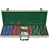 500 Soprano Striped 10g Clay Poker Chips w/Aluminum Case