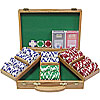 300 11.5G Holdem Poker Chip Set w/Genuine Oak Case