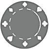 GRAY 11.5 gram SUITED Chip