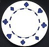 WHITE 11.5 Gram SUITED Chip