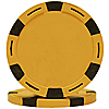 11.5 g Monaco Six Stripe Poker Chip- Orange