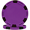 11.5 g Monaco Six Stripe Poker Chip - Purple