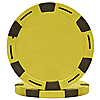 11.5 g Monaco Six Stripe Poker Chip- Yellow