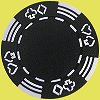 Royal Suited 11.5g BLACK Casino Chip