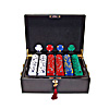 500 13 gm Pro Clay Casino Chips w/ Mahogany Case