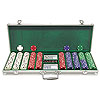 500 Chip Texas Hold'Em set w/ Aluminum Case