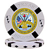 U.S. ARMY Seal on White Big Slick Texas Hold'em Poker Chip