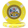U.S. ARMY Seal on Yellow Big Slick Texas Hold'em Poker Chip