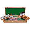 500 Tri Color Ace/King 14 gram Chips w/Genuine Oak Case