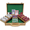 300 Chip Tri-Color Triple Crown Set w/Genuine Oak Case
