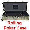 Rolling Poker Chest - Holds 1000 Chips plus Accessories!