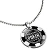 WSOP Stainless Steel Chip Pendant