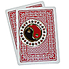Red and Black Yin Yang Card Cover