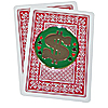 Silver and Green Dollar Sign Card Cover