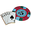 Royal Flush Lapel Pin